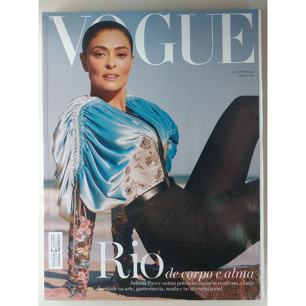 Revista Vogue Brasil 495 Juliana Paes Bruna Marquezine Laura Fernandez Seu Jorge Lorena Maraschi Novembro 2019