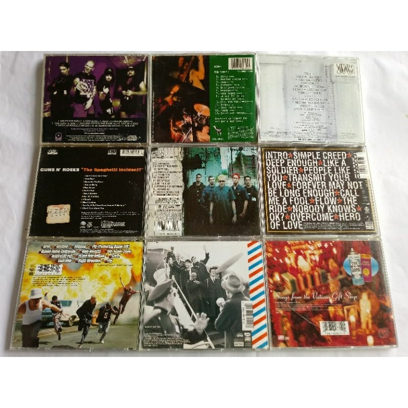 Cds rock sem capa frontal veja descrição pantera rage against the machine
