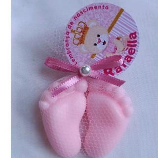 Pezinhos rosa tema ursinha princesa kit com 10 a 40 pares para nascimento chá de bebê chá de fralda chá rifa