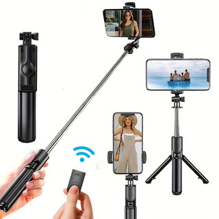 Bastão Pau de Selfie Retrátil Bluetooth suport tripé para celular com controle