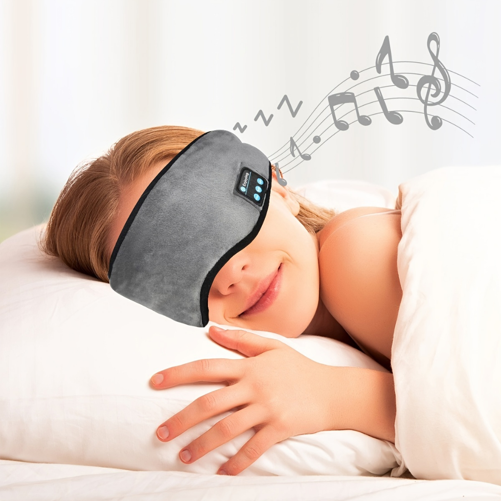 Tapa Olho Máscara Dormir Fone De Ouvido Bluetooth Confortável