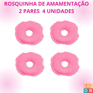 Rosquinha para Sutiã Amamentação lavável Macia 2 pares 4 Unidades  Várias Cores em Oferta na Shopee