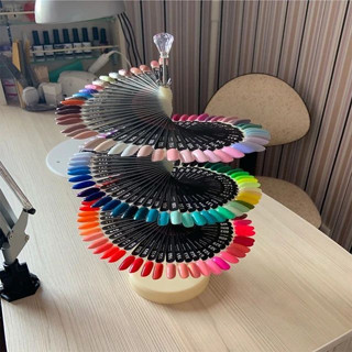 Espiral Mostruário De Esmaltes Com 120 Postiças Transparente