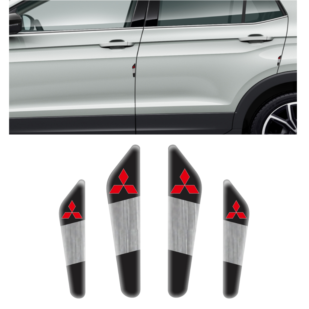 Kit Protetor De Porta Externo Resinado Mitsubishi em Oferta na Shopee