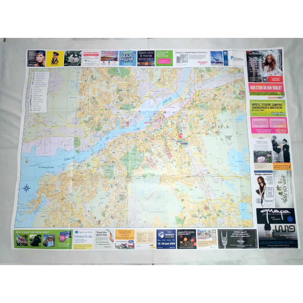 Mapa Poster Gotemburgo Suécia