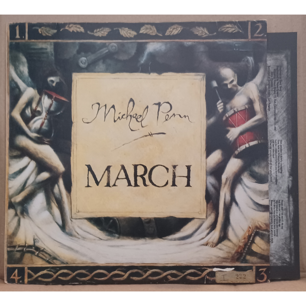 LP Disco De Vinil Michael Penn - March - Promocional Com Encarte LP Excelente Capa Muito Boa Ler Descrição