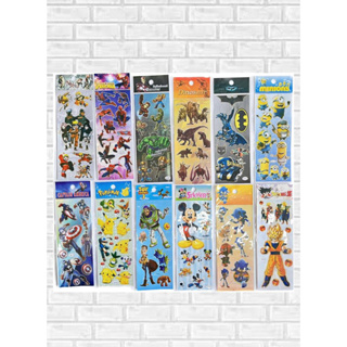 Adesivos Infantis - Kit 12 cartelas stickers personagens variados - Adesivo infantil personagens em Oferta na Shopee