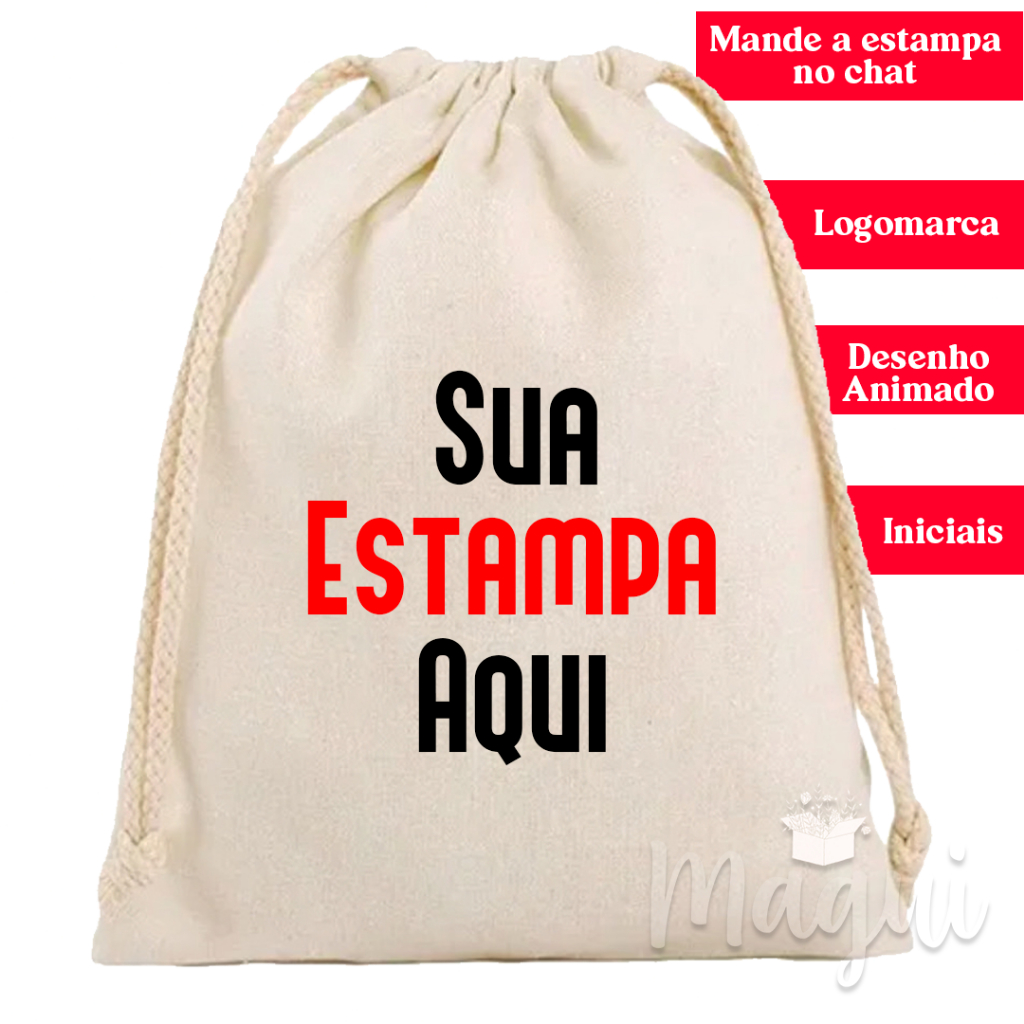 Kit 10 Saquinhos Personalizados: Elegância para Lembranças e Acessórios em Casamentos e Eventos Festivos em Oferta na Shopee
