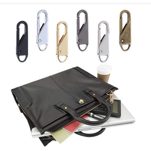 Puxador Zíper Universal de Metal Para Reparo Bolsa Mochila Carteira Malas de Viagem