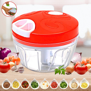 Mini Processador Manual de Alimentos Triturador 3 Lâminas Multifuncional Alho Legumes 500ml ou 200ml em Oferta na Shopee