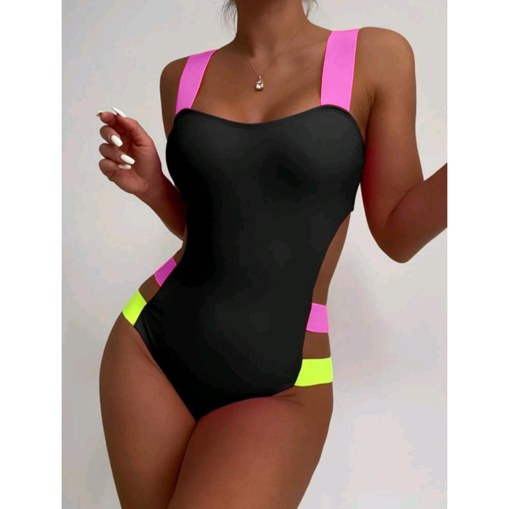 Maiô Biquini Com Bojo Neon Praia Piscina Lançamento Verão em Oferta na Shopee