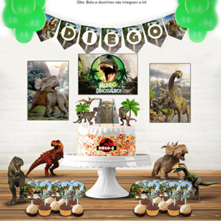 Kit festa em casa Jurassic Park em Oferta na Shopee