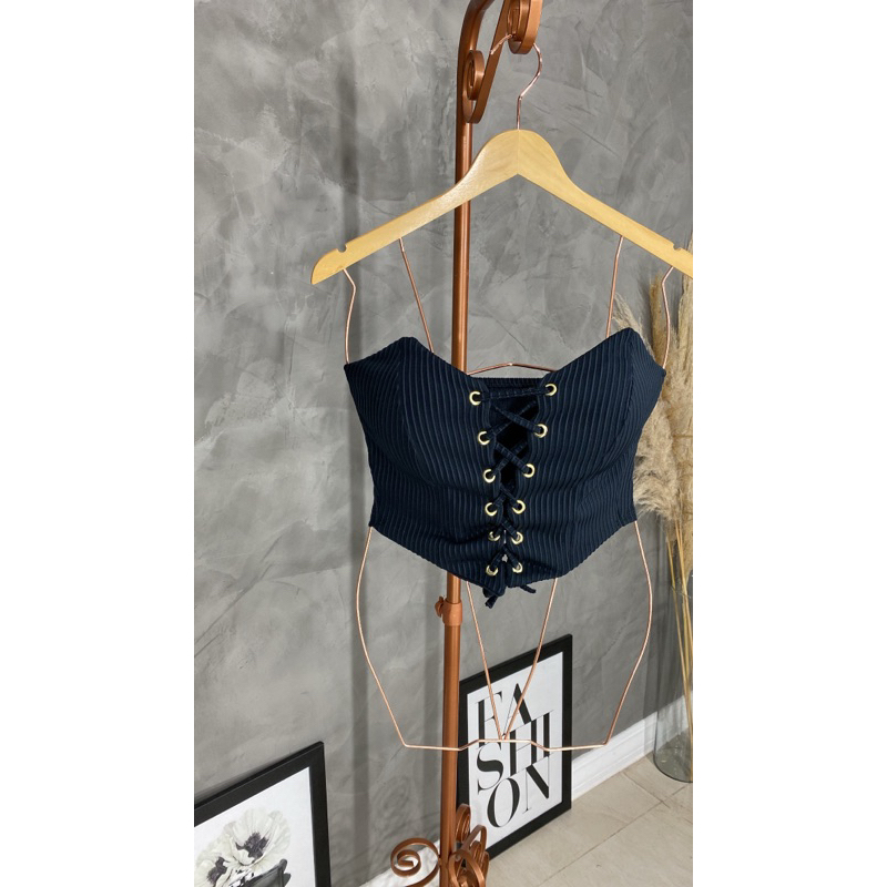 Corselet canelado 3D