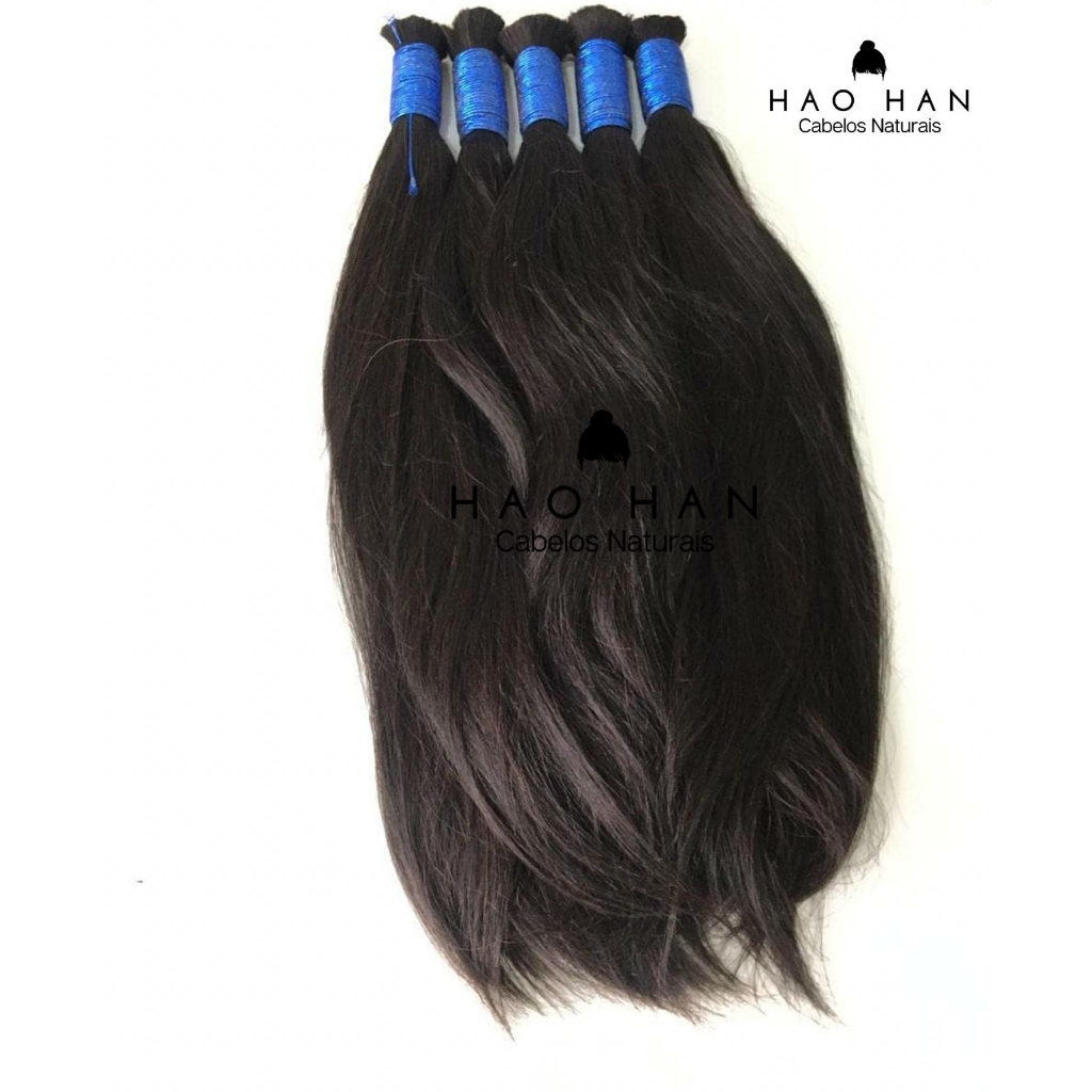 Cabelo Humano Levemente Ondulado 100 Gramas Para Megahair Cabelo Natural Cabelo Humano Todos os Tamanhos 40 ao 75cm