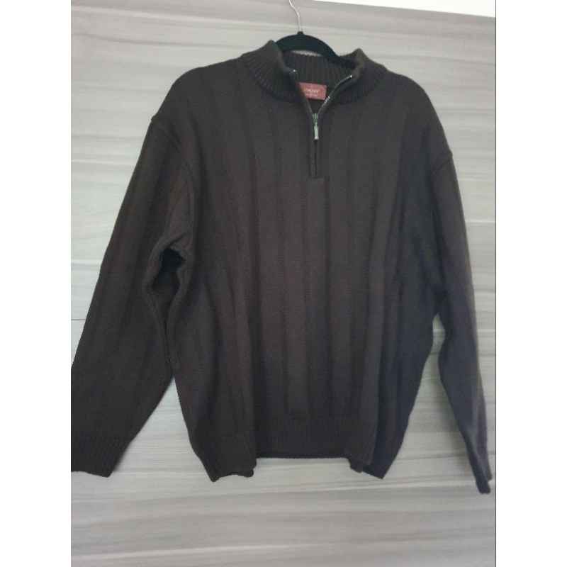 casaco masculino de lã importado Mark&Spence, tamanho XL/Gg.Este Casaco de alta qualidade é perfeito para a primavera e o outono. Com uma gola neck e meio zíper, oferece um look clássico.