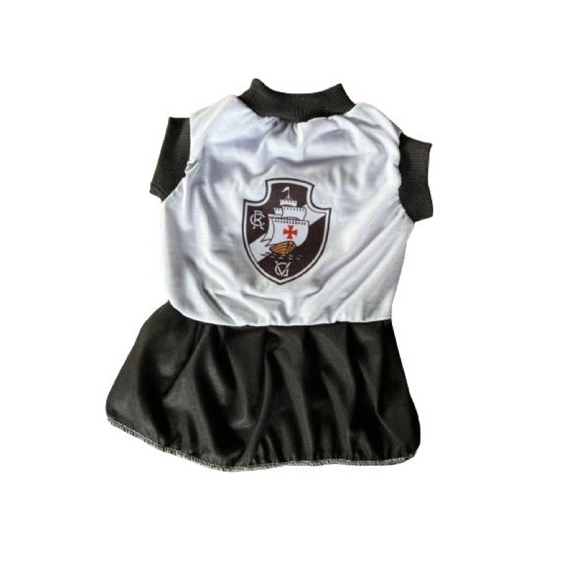 Vestido Pet Cachorro Futebol Vasco