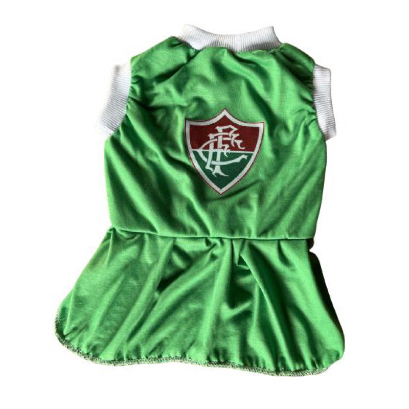 Vestido Pet Cachorro Futebol Fluminense