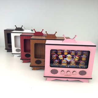 Tv Retrô Porta Celular Pintado Decoração Mdf em Oferta na Shopee