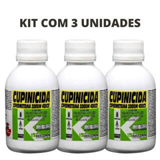 Kit Com 3 Mata Cupim Cupinicida Cipermetrina Zodrin 400ce 100ml