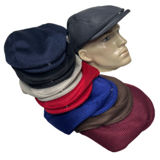 Boné Boina Masculino Chapéu Com Botão De Pressão Frontal Telado Tecido Leve Moda Primavera