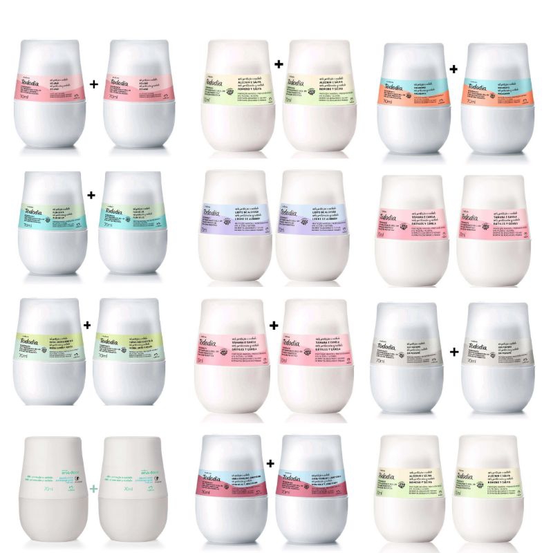 Antitranspirante Roll-on Tododia Natura Com 02 Unidades em Oferta na Shopee