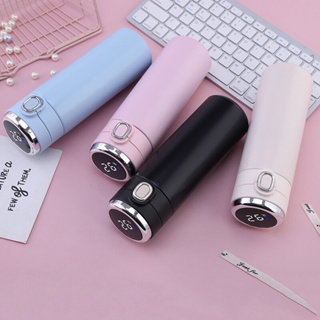 Garrafa Térmica Em Aço Inox Com Termômetro Digital 420ml Led Indicador Temperatura em Oferta na Shopee