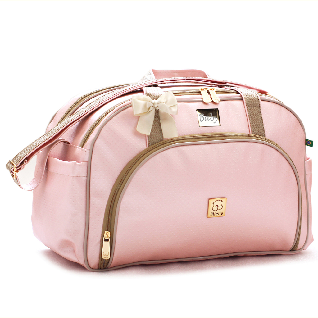 Bolsa Maternidade Grande PERSONALIZADA Bebe Menina Menino Enxoval Miellu - Linha Prática