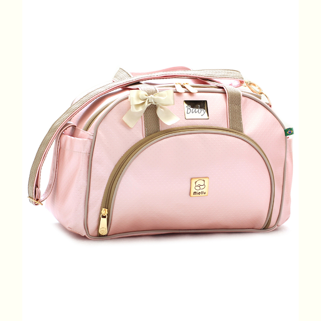 Bolsa Maternidade Média PERSONALIZADA Bebe Menina Menino Enxoval Miellu - Linha Prática