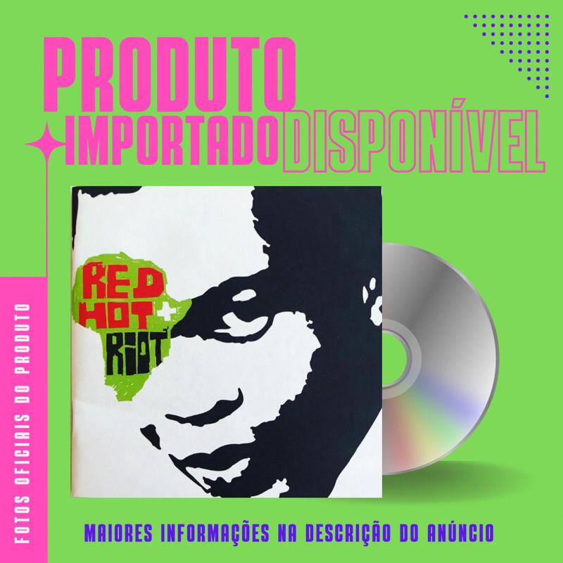 CD IMPORTADO RED HOT + RIOT - Jorge Ben Jor, Lenine, Sade