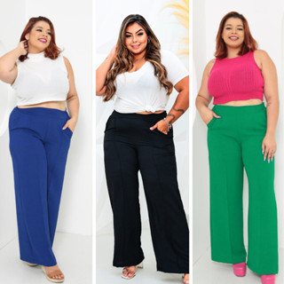 Calça Pantalona Duna Plus Size GG G1 G2 G3 G4