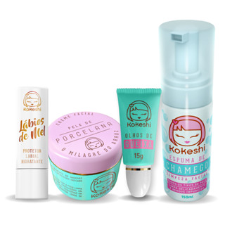 Kit Rotina Skincare Facial Kokeshi para o dia a dia