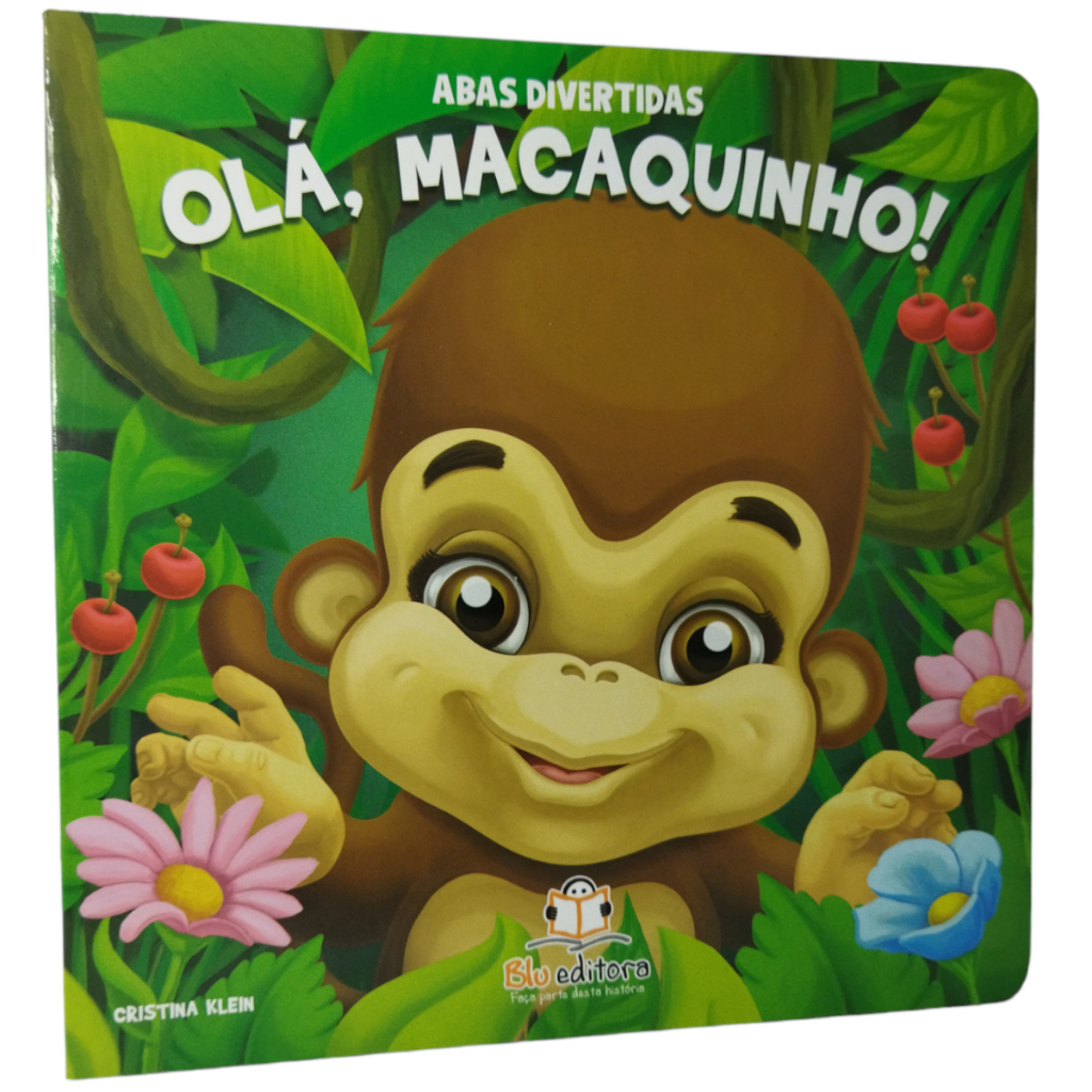 Livro Abas Divertidas: Olá Macaquinho - Blueditora - Livros Infantis - Livros De Abas