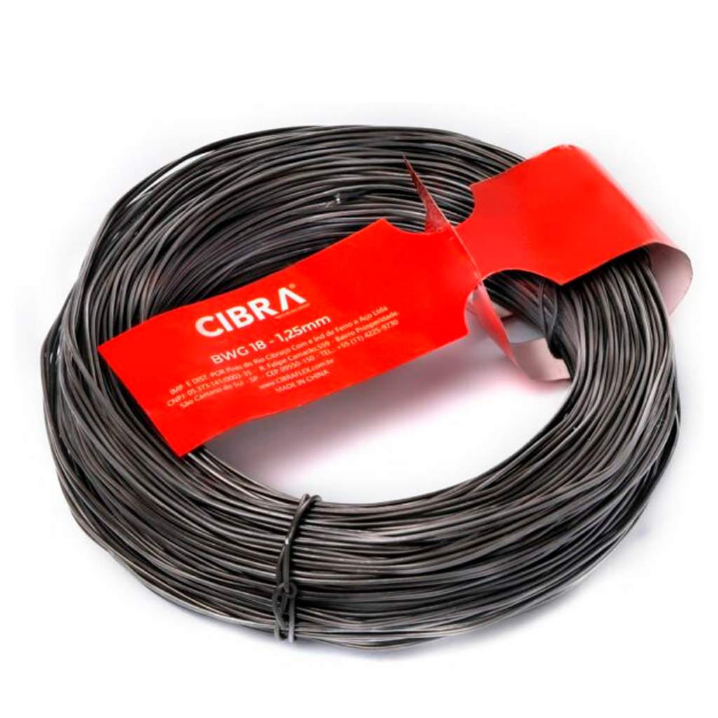 Arame Recozido Torcido E Liso De Aço Rolo Com 1Kg 1,25mm ( BWG18 ) em Oferta na Shopee