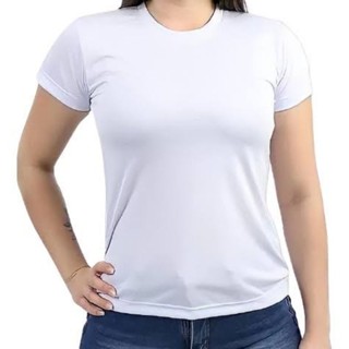 Camiseta baby look lisa malha fria Pv