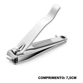 Cortador Cortadores De Unha Grande 7,5CM Com Lixa Aço inox Manicure Pedicure Premium Original Line