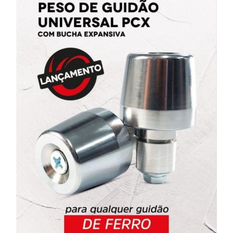 Par Peso Guidão Cromado pcx 150 Cg Titan Fan Start Cargo 160 guidao oco viper