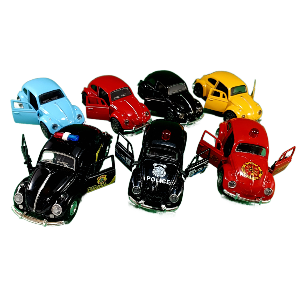 Miniatura Carrinho FUSCA a fricção Colecionador Presente Várias Cores Modelos