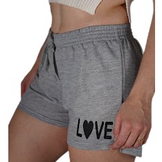 Shorts Moletinho feminino Cos mais alto