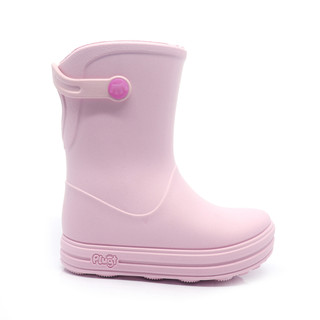 Galocha Bota Infantil Plugt Menina Confortável Básica Lisa Rosa Claro em Oferta na Shopee