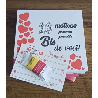 Caixa 10 motivos para pedir Bis - Dia dos Namorados