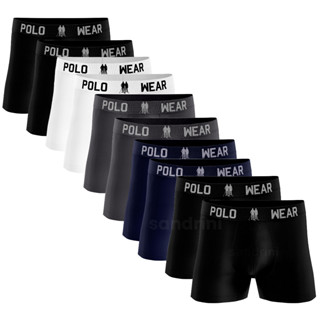 Kit 10 Cuecas Box Polo Wear Masculina Atacado Original