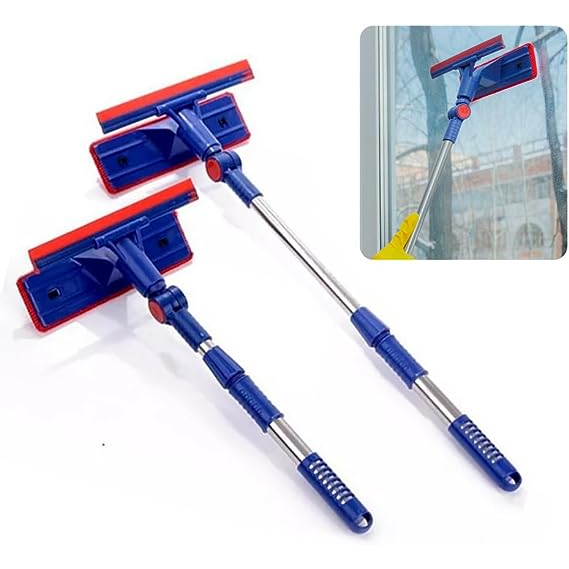 Rodo Rodinho articulado Limpa Vidros extensivel 360 graus Cabo Telescópico Sacadas Janelas em Oferta na Shopee