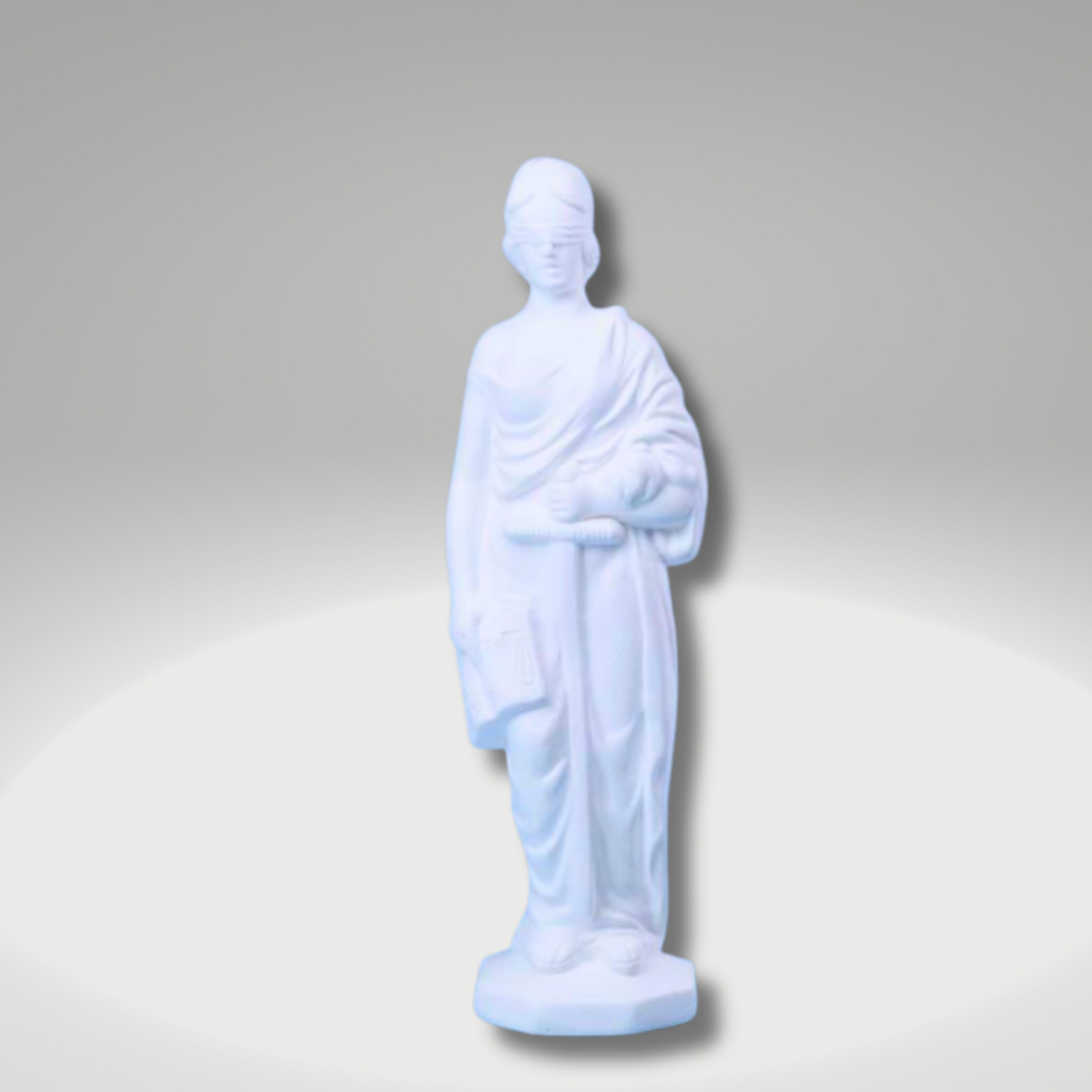Estátua Deusa da Justiça Gesso 28cm