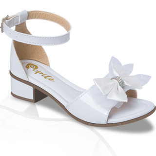 Sandália Feminina Infantil Juvenil Social Com Salto Sandalia de Saltinho Confortável em Oferta na Shopee