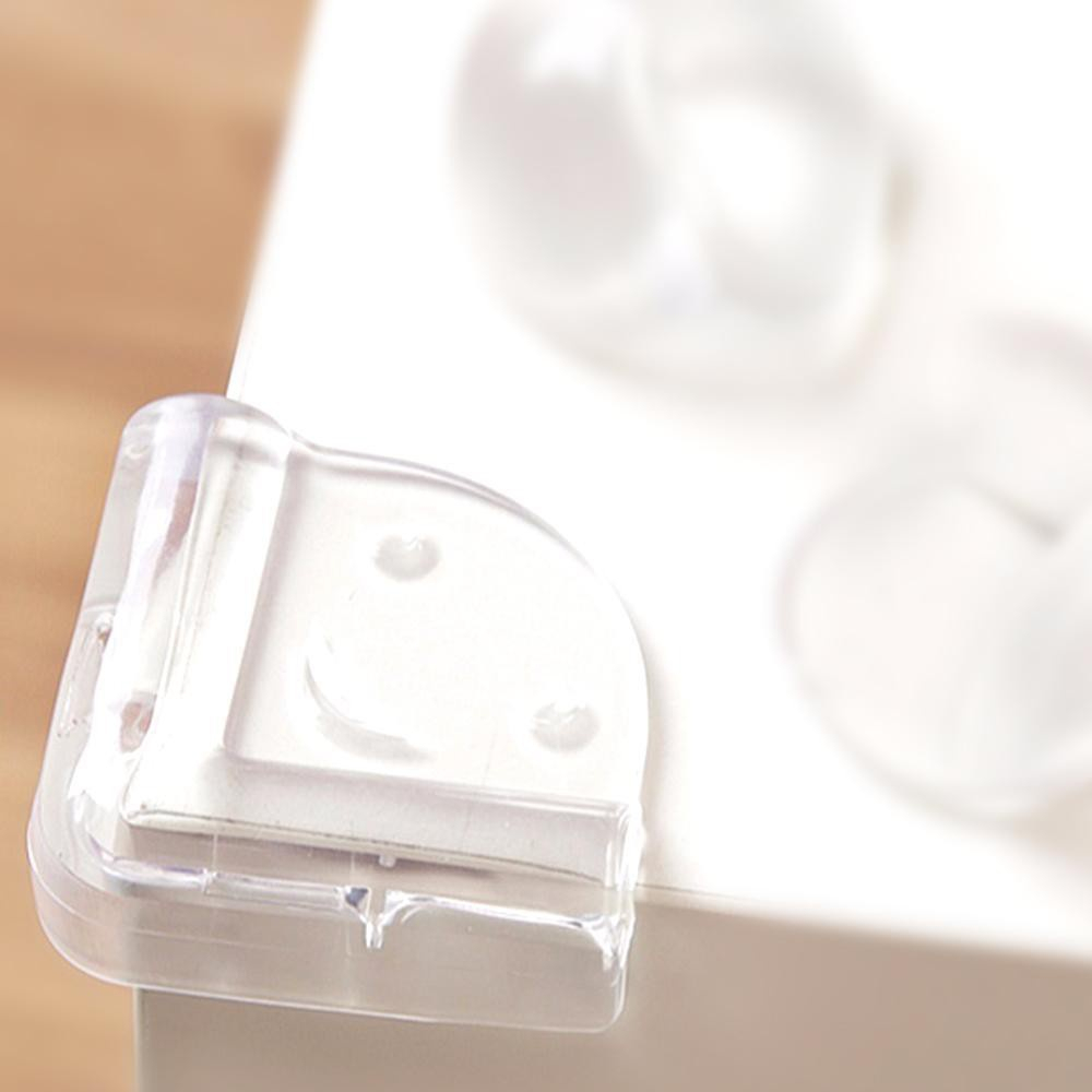 4 Protetor Protetores De Quina Silicone Canto Proteção Bebê  4X4X1,5CM Utensilio Multiuso