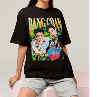 Camiseta T-shirt Unissex Algodão Stray Kids Bangchan Retro 90