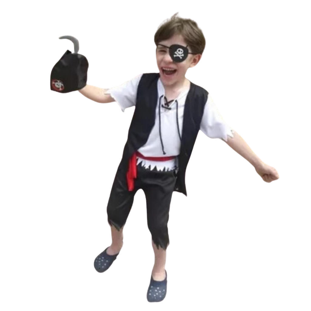 Fantasia Infantil Pirata Menino de 2 á 7 Anos - Festa
