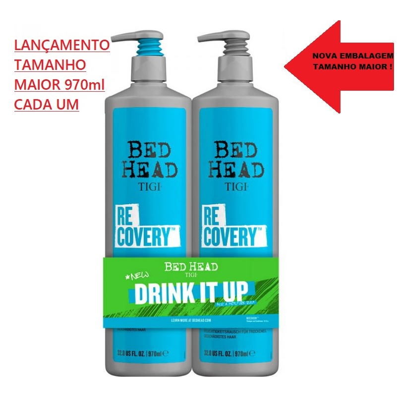 Bed Head Tigi Bed Head Urban Anti Dotes Recovery Kit Shampoo e Condicionador 970ml cada