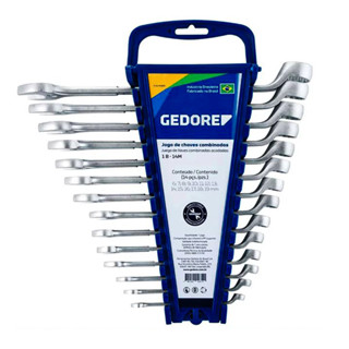 Jogo De Chaves Combinadas Com 14 Pecas 6 a 19 mm Gedore