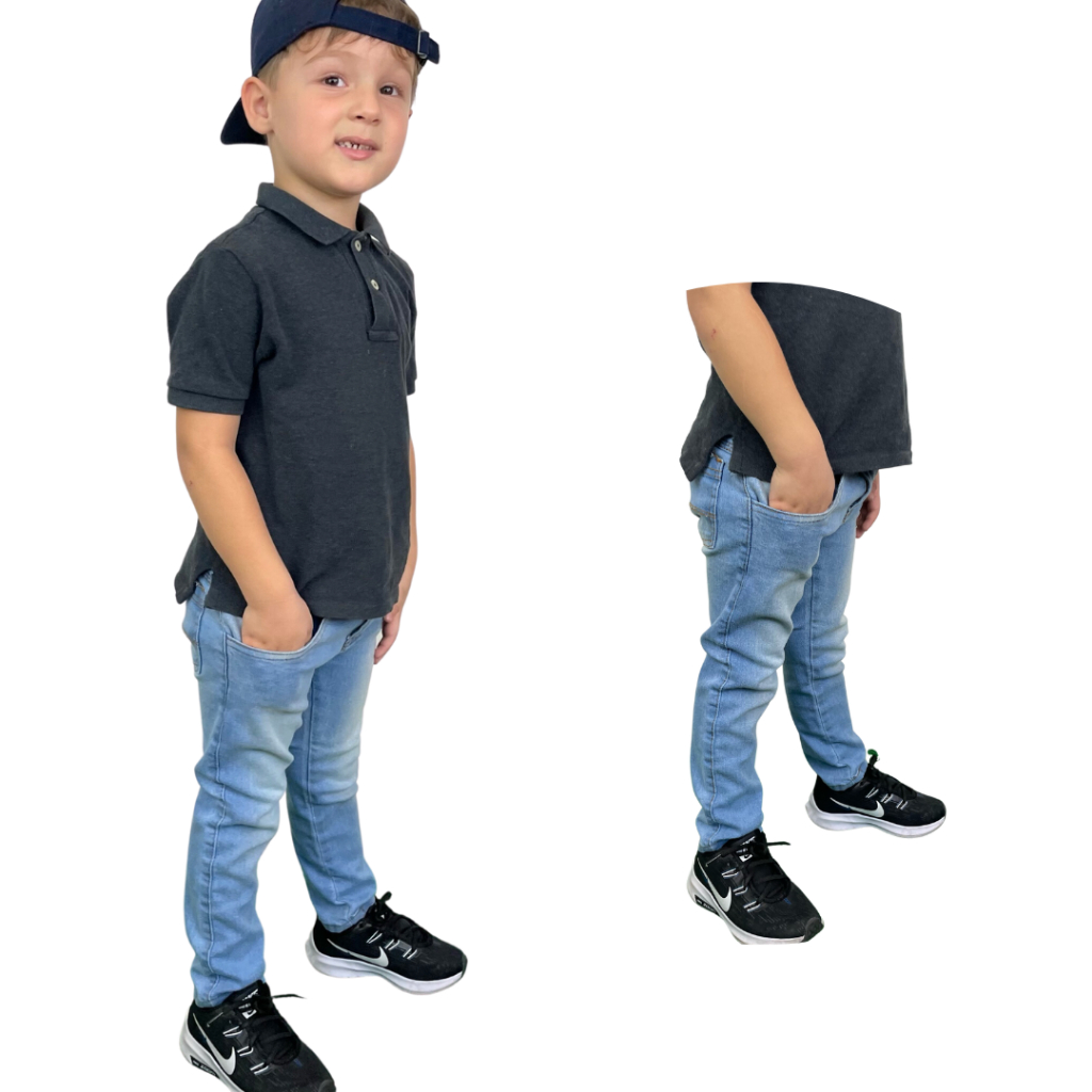 Kit 3 Calças Jeans Skinny Infantil masculino Juvenil da moda 2 ao 16
